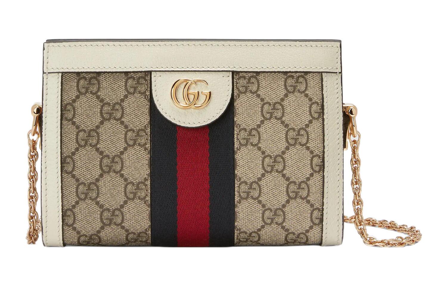 

Ophidia Canvas With Leather Envelope Bag, клатч, плечевая сумка, кроссбоди мини женская GUCCI