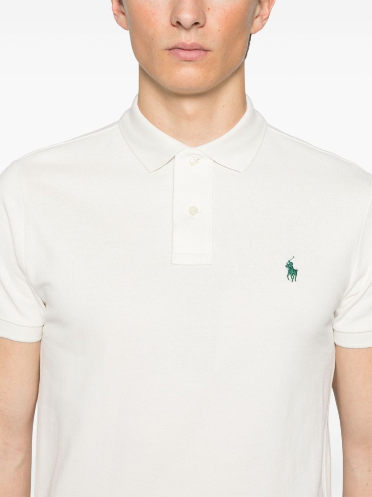 Polo Ralph Lauren рубашка поло с вышивкой Polo Pony, белый — фото 4