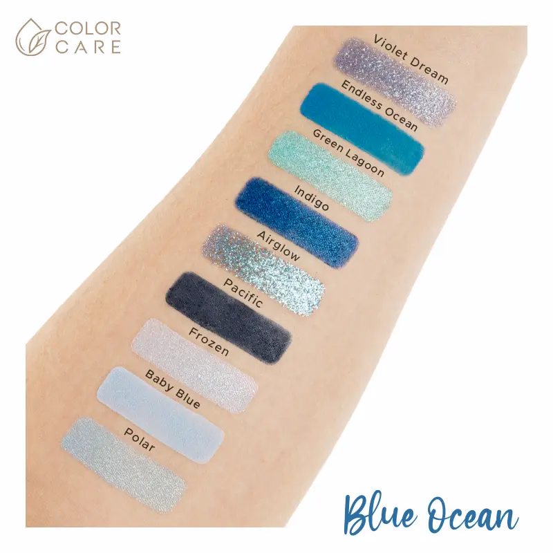 Веганская палетка теней для век Color Care Blue Ocean, 22,5 гр — фото 3