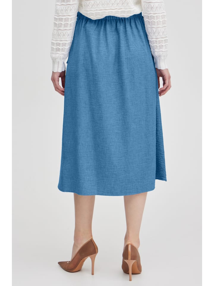 

B. young Юбка BYGAIYA - легкая тканая, приталенного кроя, цвет "Федеральный синий меланж"