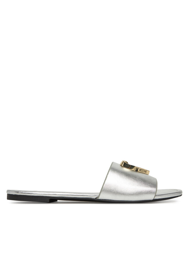 Мюли JA28161G0MIF090B Love Moschino, серебряный