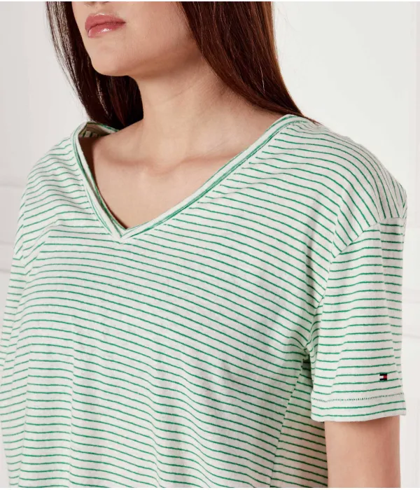 Футболка Loose fit Tommy Hilfiger, зеленый — фото 4
