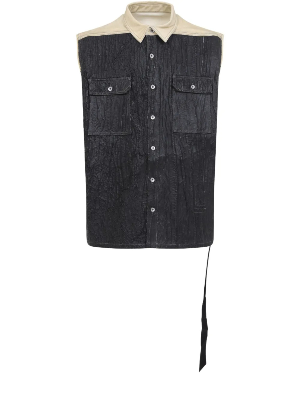 

Хлопковый жилет Rick Owens DRKSHDW, черный