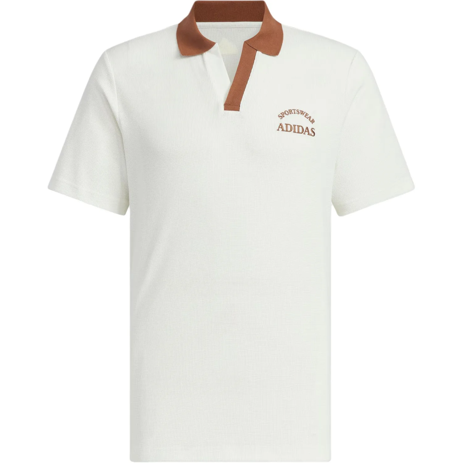 Adidas Футболка-поло мужская VERBIAGE POLO TEE Jade White/Brown