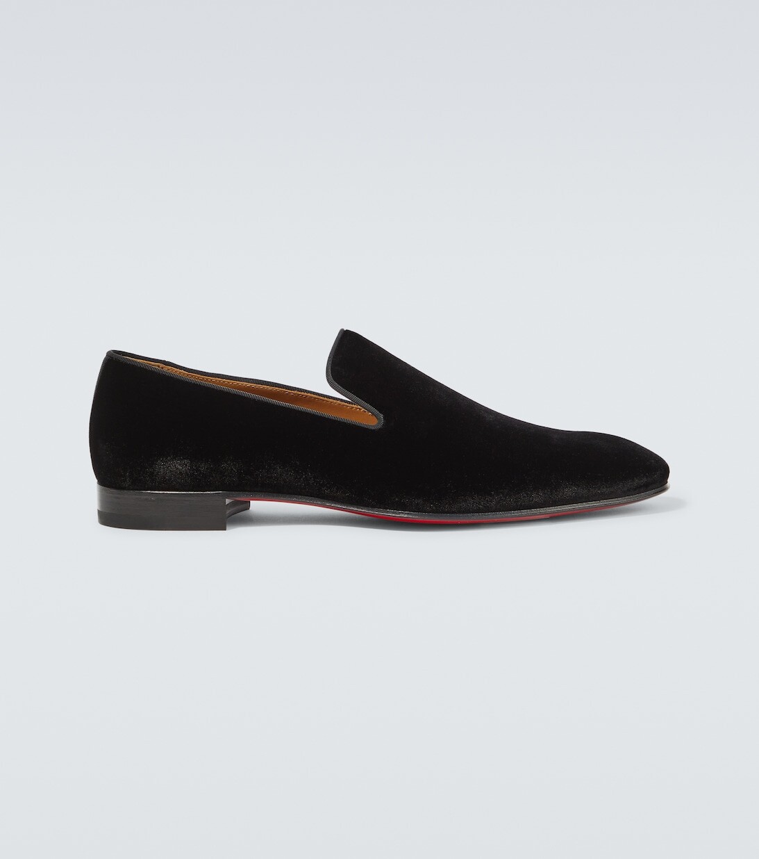 

Бархатные лоферы с одуванчиком Christian Louboutin, черный