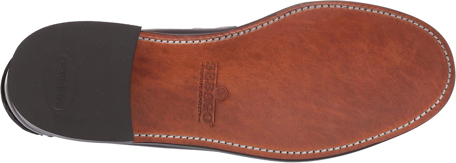 Мужские классические ботинки Sebago Dan, бордовый/коричневый — фото 4