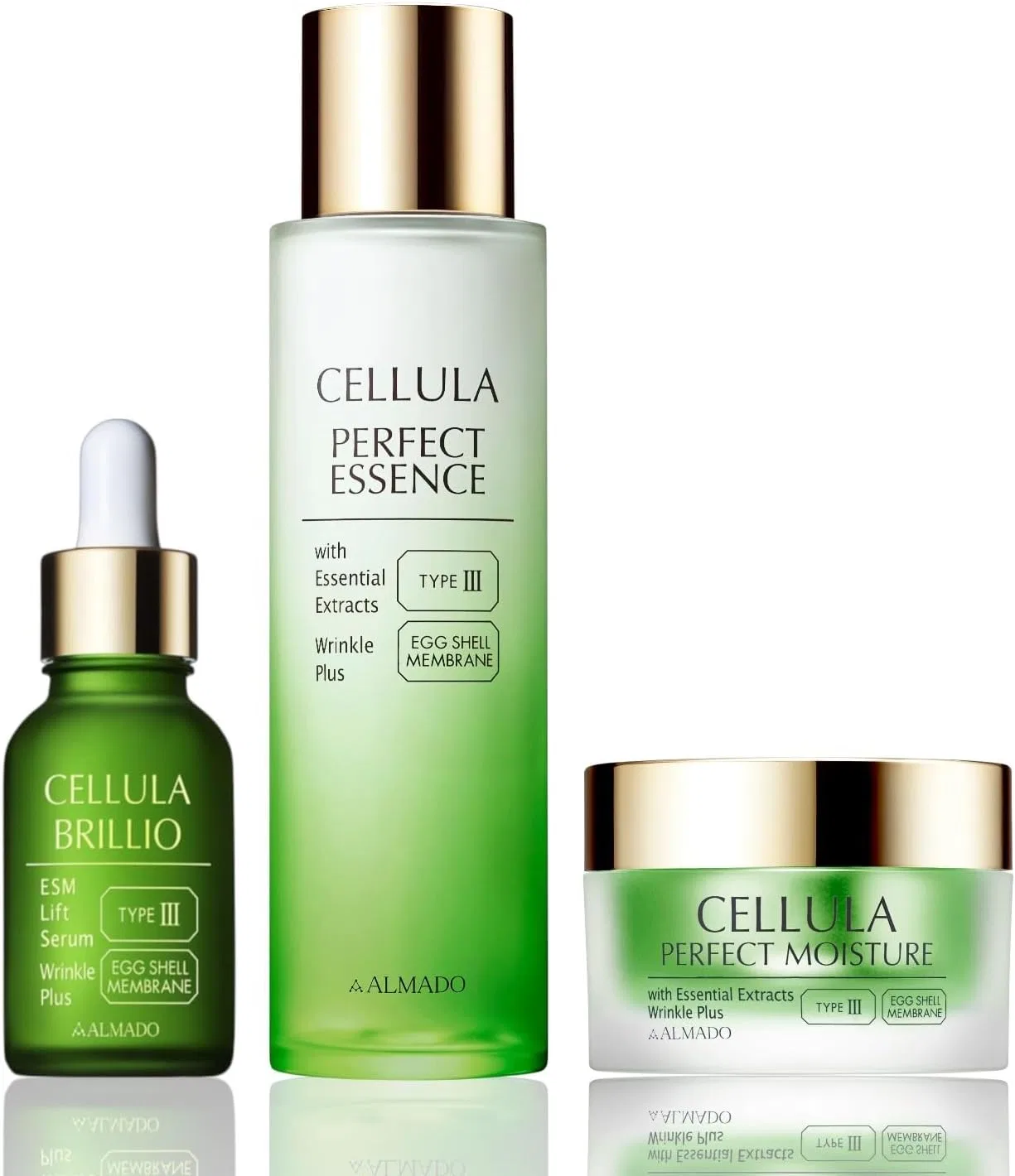 Набор для ухода за кожей Cellula Brillio с яичной мембраной, 3 предмета