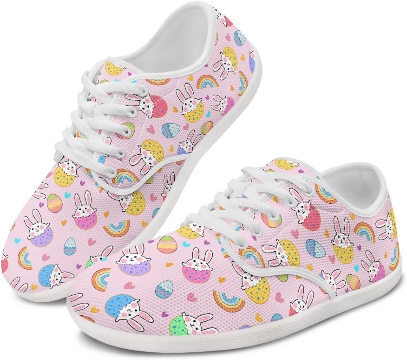 

Женские кроссовки-лоферы с ушками кролика, шнуровка, низкие, для бега, ходьбы и вождения Ecaestolph, розовый