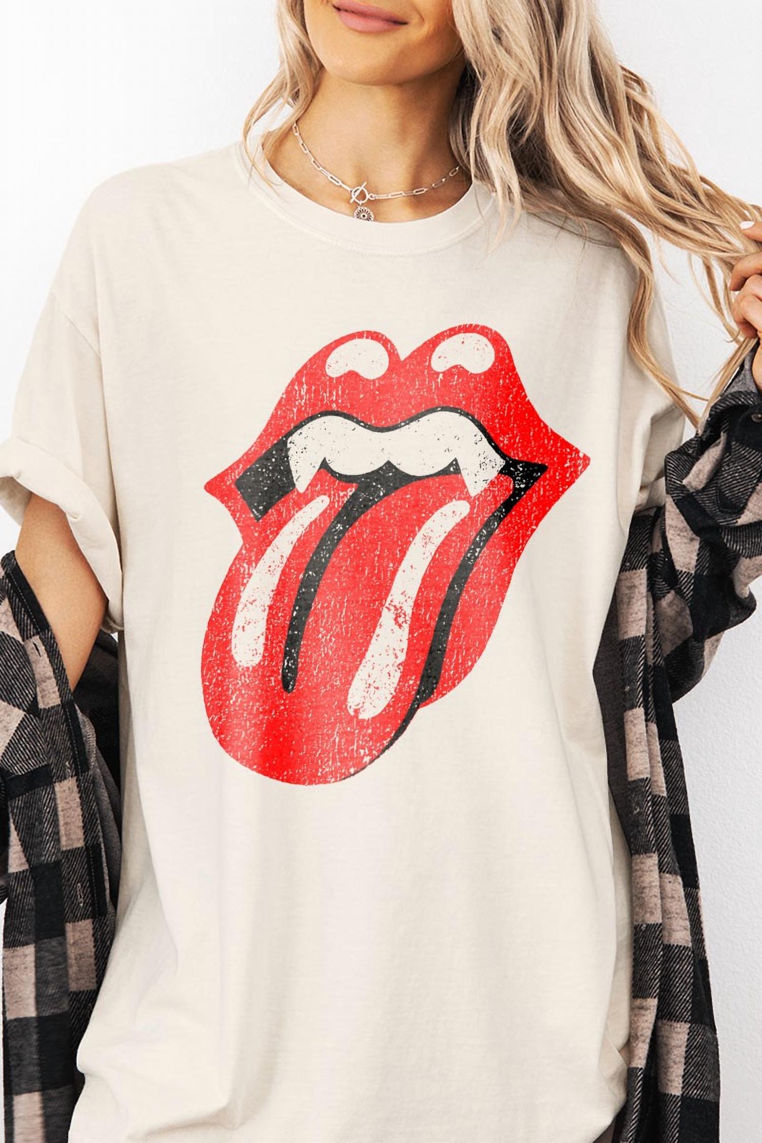 

Футболка Vampire Lips Halloween цвета слоновой кости Golden Rose Co