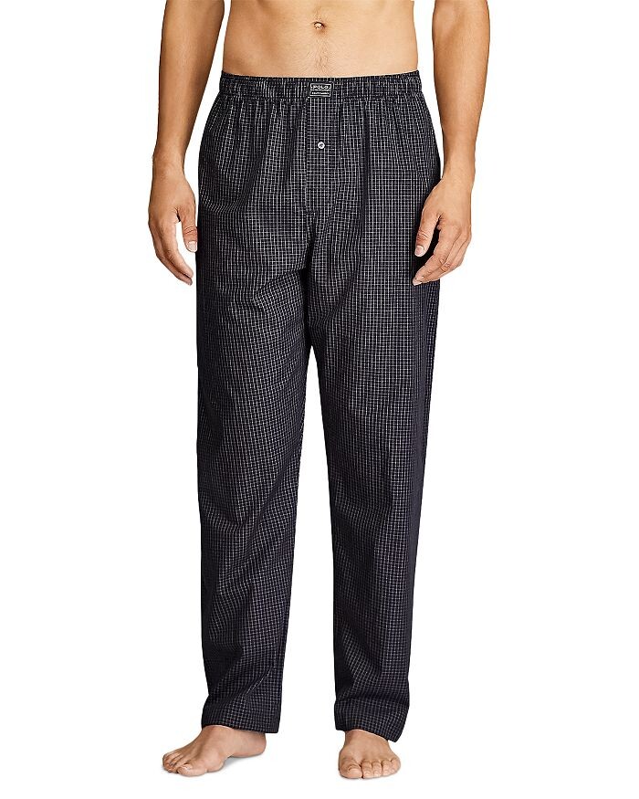 

Пижамные брюки в клетку Polo Ralph Lauren Soho, черный