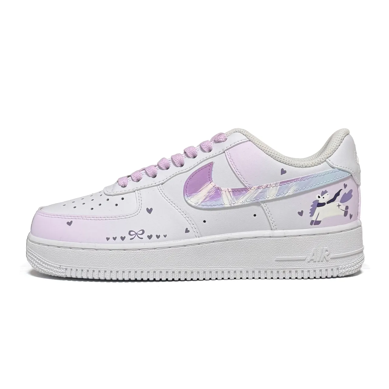 Кроссовки для скейтбординга Air Force 1 Kids' Unisex Nike, фиолетовый