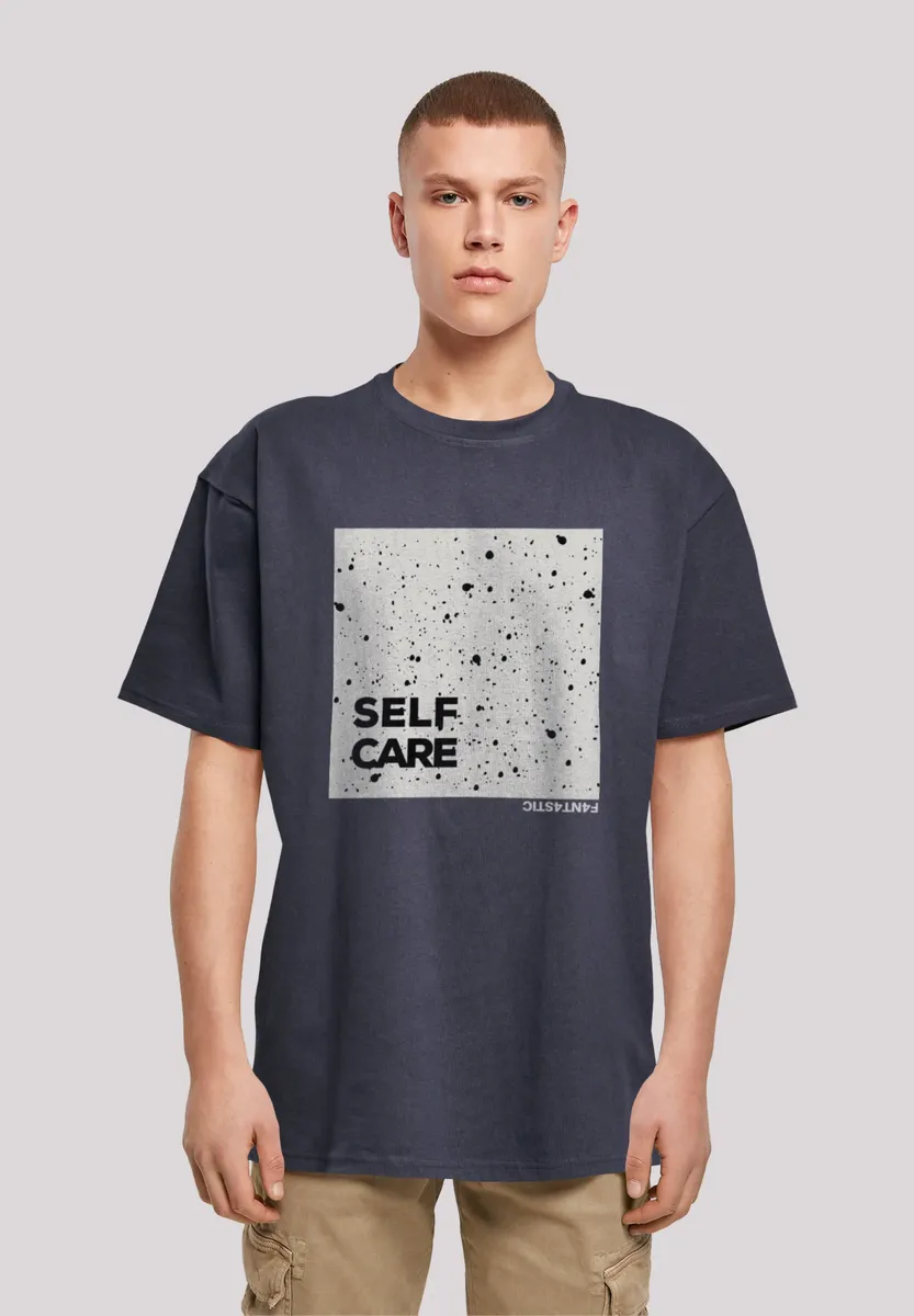 

F4NT4STIC Футболка "SELF CARE OVERSIZE TEE", принт, цвет морской волны