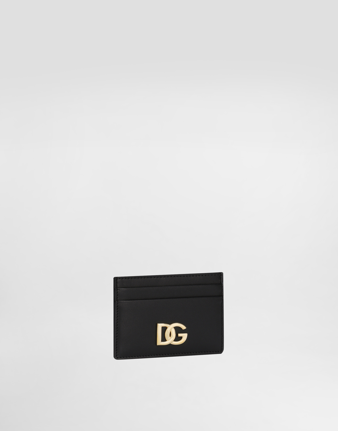 Кардхолдер из кожи теленка с логотипом dg Dolce & Gabbana, черный — фото 2