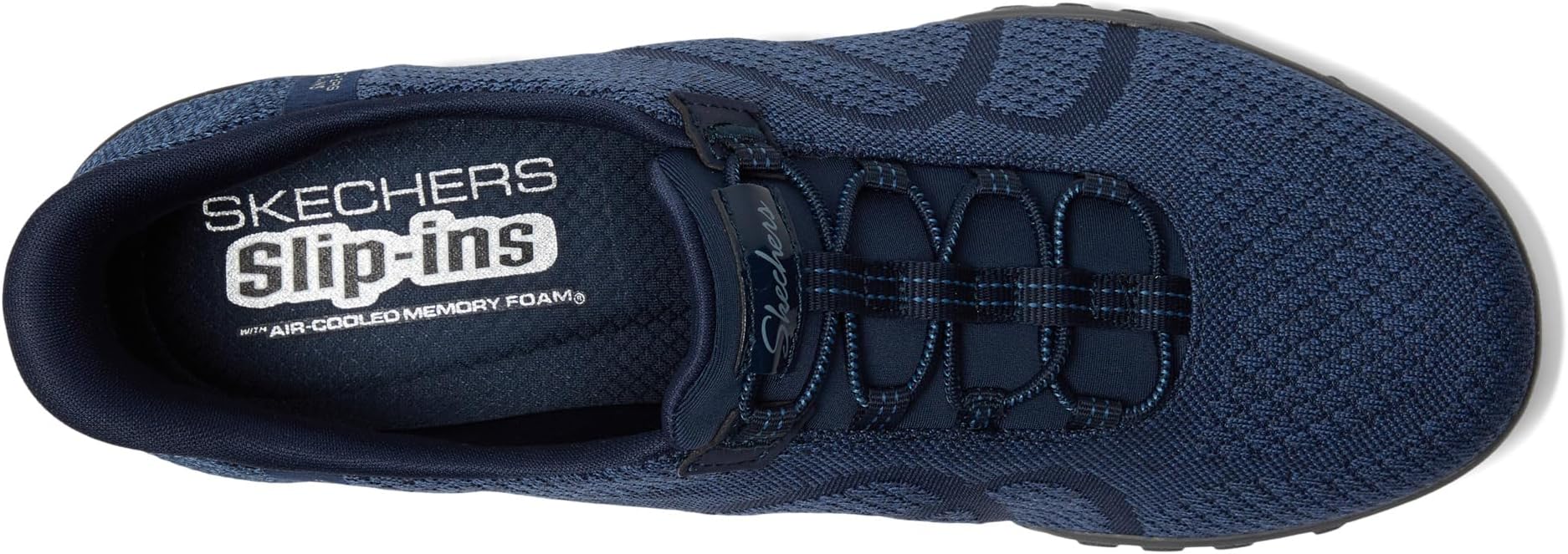 Кроссовки SKECHERS Breathe Easy - Knitty Waves Hands Free Slip-Ins, темно-синий — фото 2