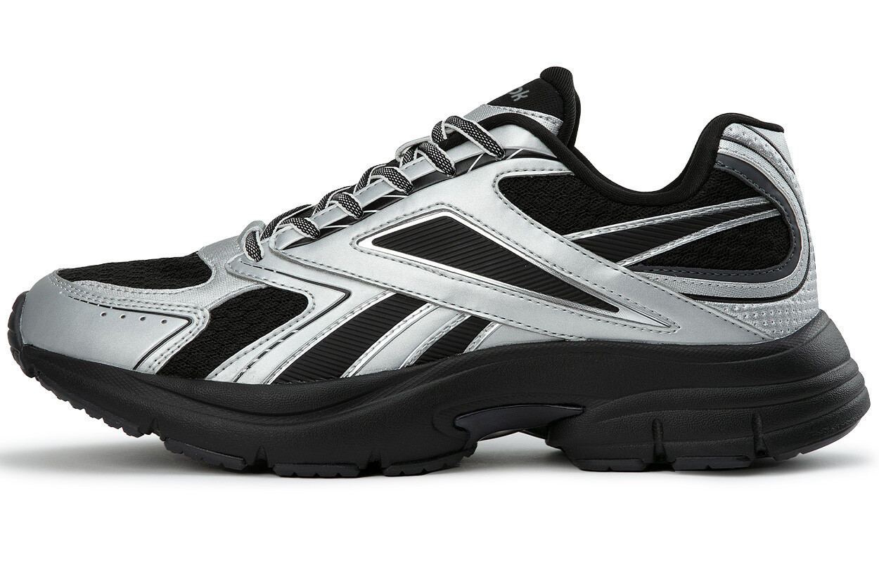 

Кроссовки унисекс с низким верхом, черный/серебряный Reebok