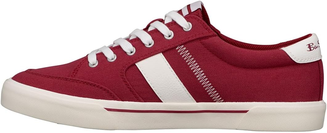 Мужские кеды Ben Sherman Hawthorn Classic из канвы, белый/красный — фото 3