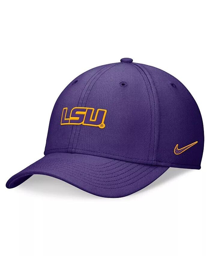 

Мужская и женская фиолетовая гибкая шляпа с галочкой LSU Tigers 2024 Sideline Nike, фиолетовый