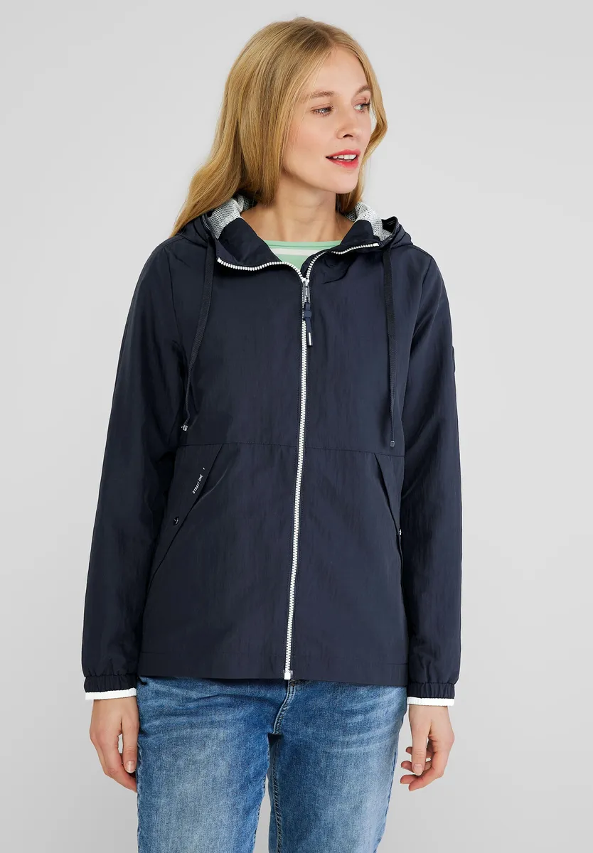 

Ветровка STREET ONE, с капюшоном, с капюшоном, синий