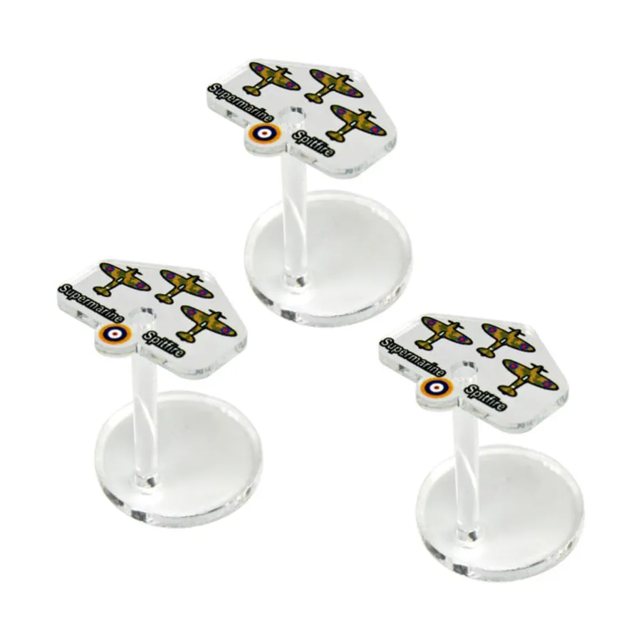 

Британские истребители Supermarine Spitfire, Premium Printed Micro Air Stands - Axis & Allies War at Sea