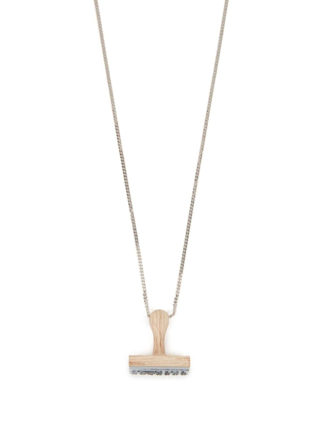 

Колье Stamp с подвеской MM6 Maison Margiela, серебряный