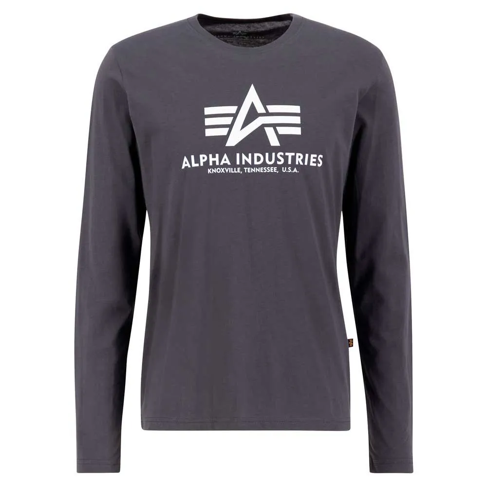 

Лонгслив Alpha Industries Basic, серый