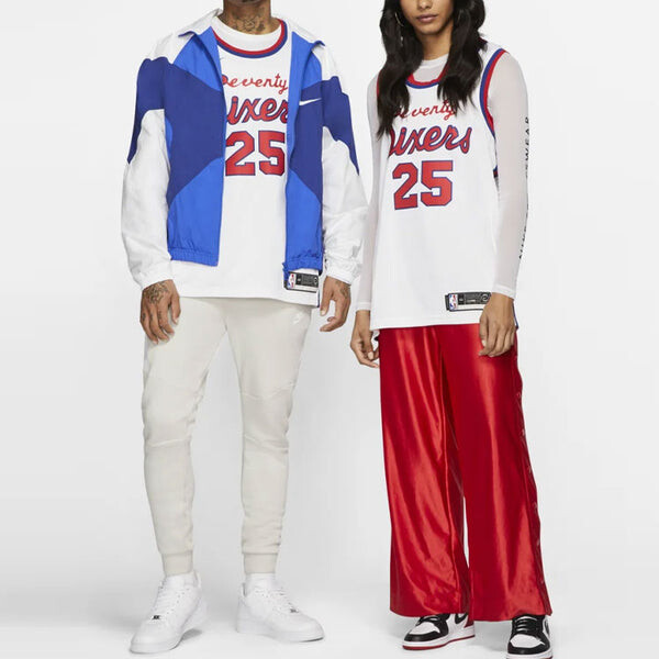 Футболка nba retro limited jersey sw fan edition philadelphia 76ers simmons 2 no. 5 white Nike, белый — фото 3