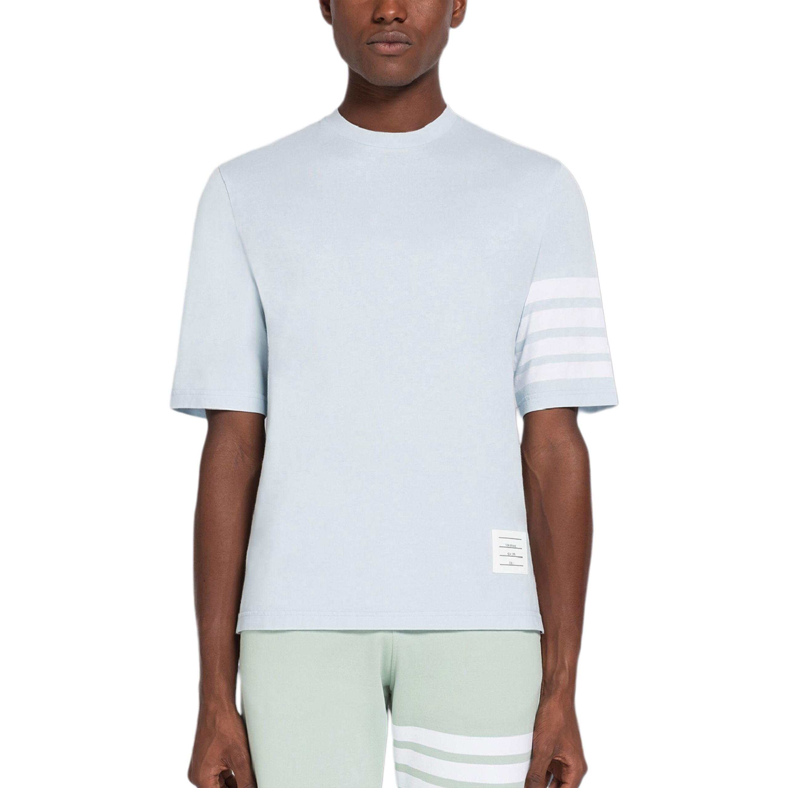 

Футболка 4 Bar THOM BROWNE, светло-голубой