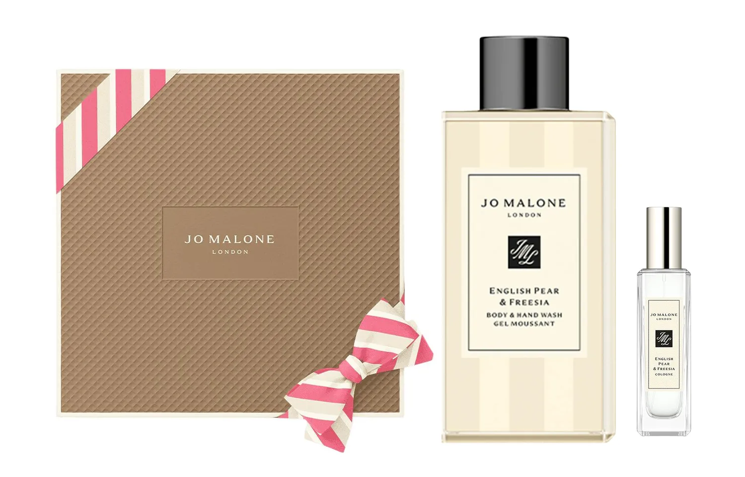 Jo Malone London Духи в виде геля для душа UK Pear & Freesia, набор Eau De Cologne Musk Pear, 30 мл + 100 мл, Two-Piece Set: UK Pear & Freesia Perfume 30ml+UK Pear & Freesia Perfume Shower Gel 100ml