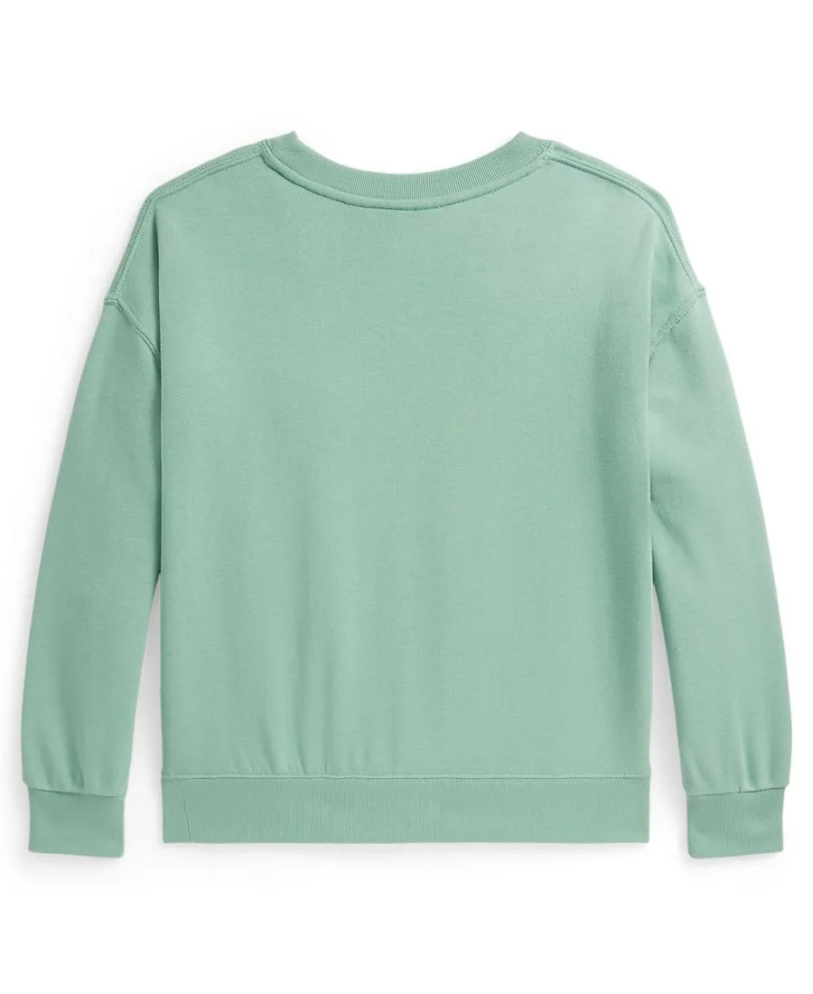Свитшот Polo Bear Terry Crewneck для девочек 7-16 лет Polo Ralph Lauren, celadon зеленый — фото 2