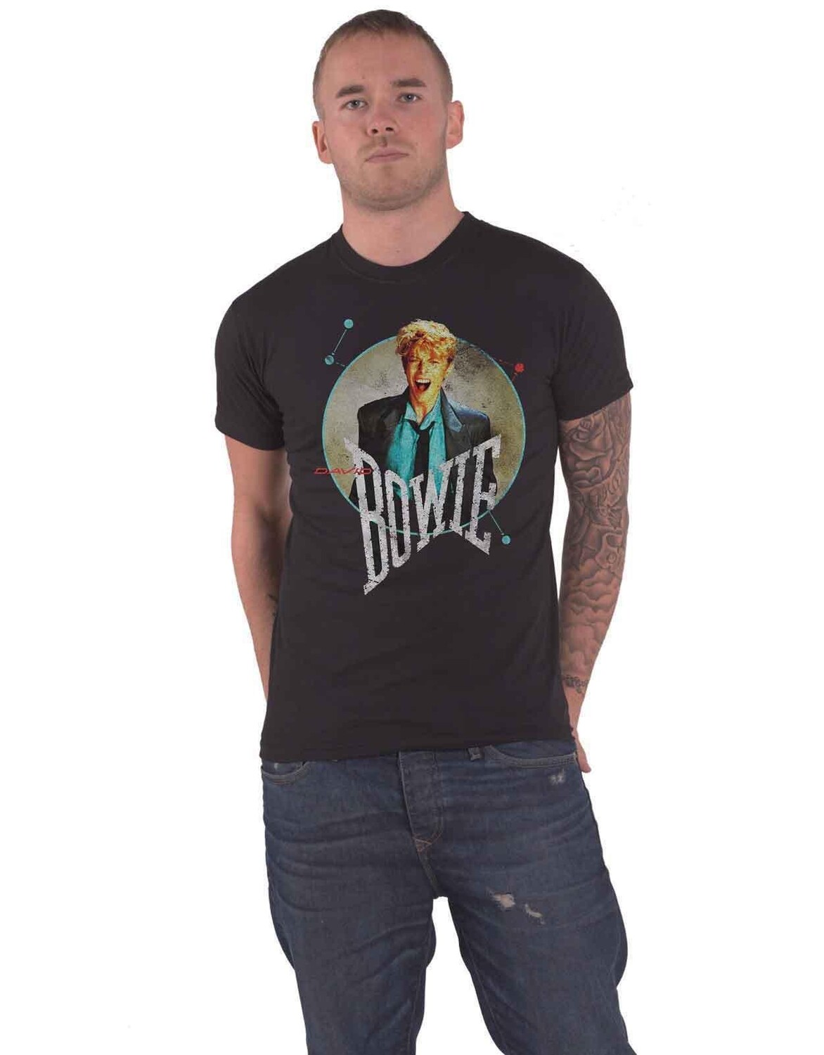 

Футболка Lets Dance Circle Scream David Bowie, черный