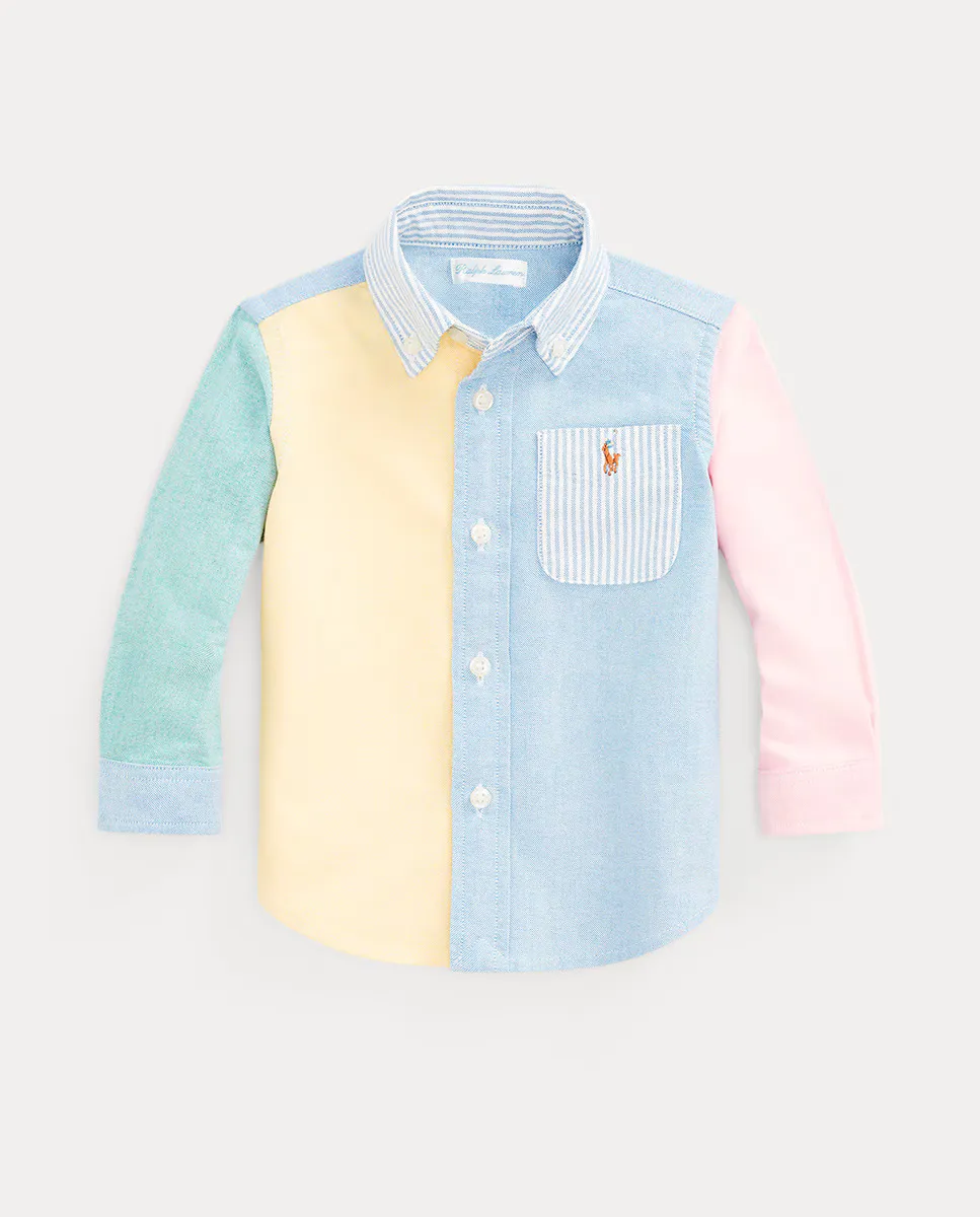 

Рубашка Оксфорд из хлопка для мальчика Polo Ralph Lauren, мультиколор