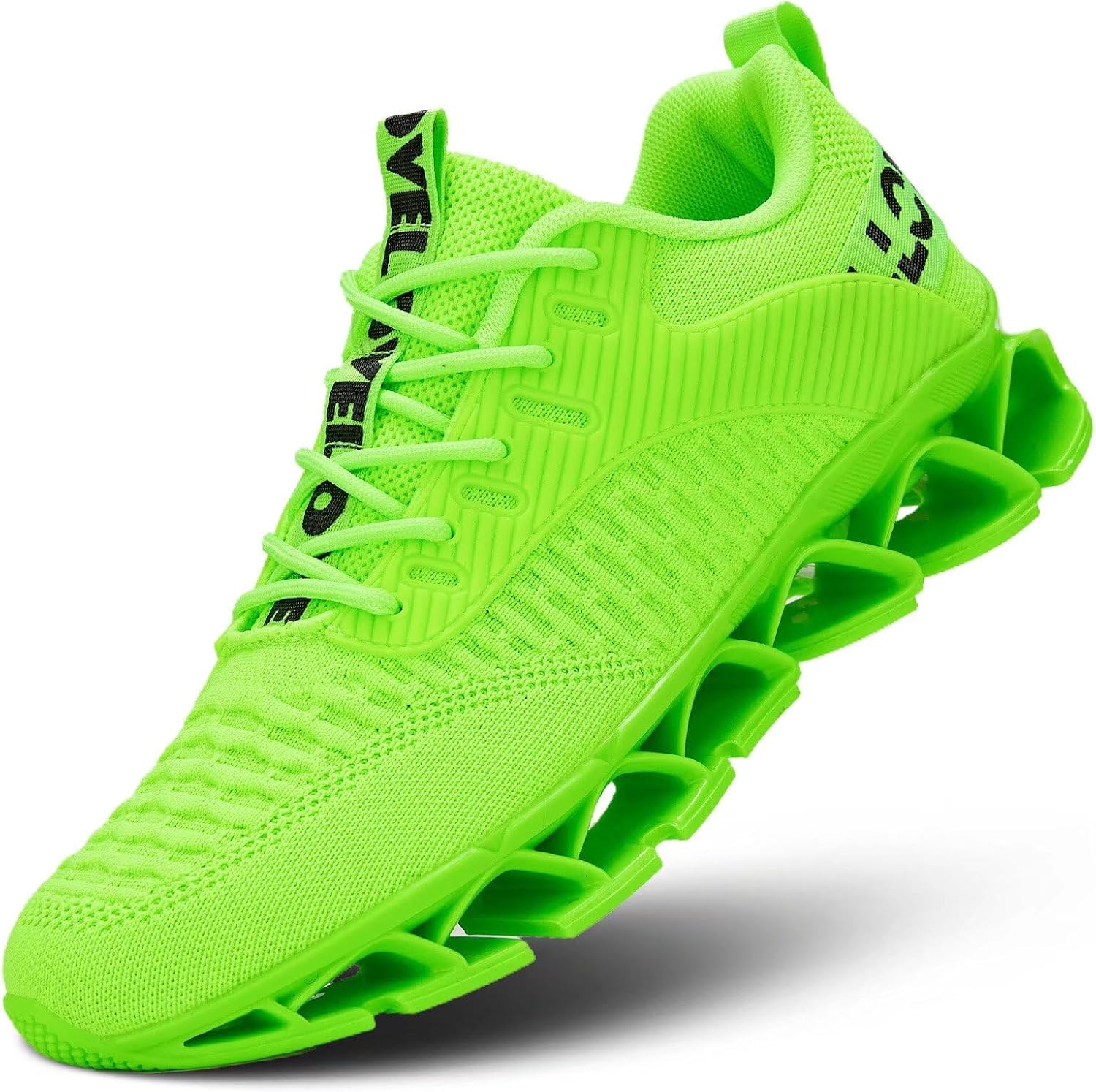 

Мужские беговые кроссовки Chopben Blade, противоскользящие, модные, с дышащей сеткой, мягкой подошвой, повседневные спортивные обувь для прогулок, зеленый