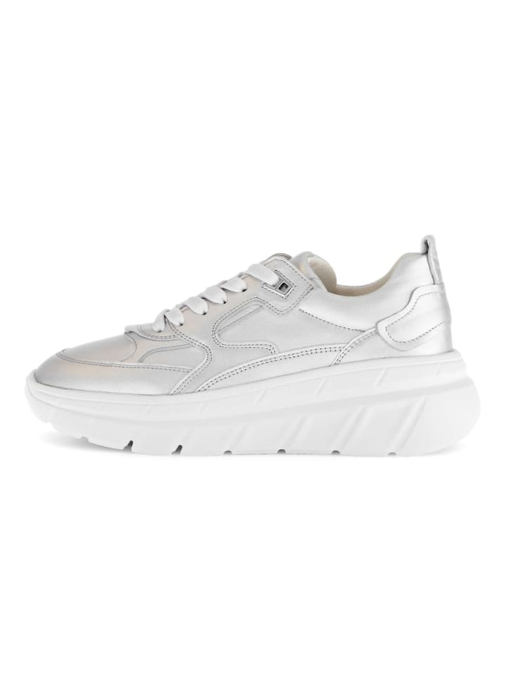 Кроссовки на шнуровке Gabor Fashion Sneaker low, серебряный — фото 2