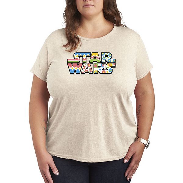 

Футболка с принтом в виде пасхального яйца Plus size Star Wars, Beige