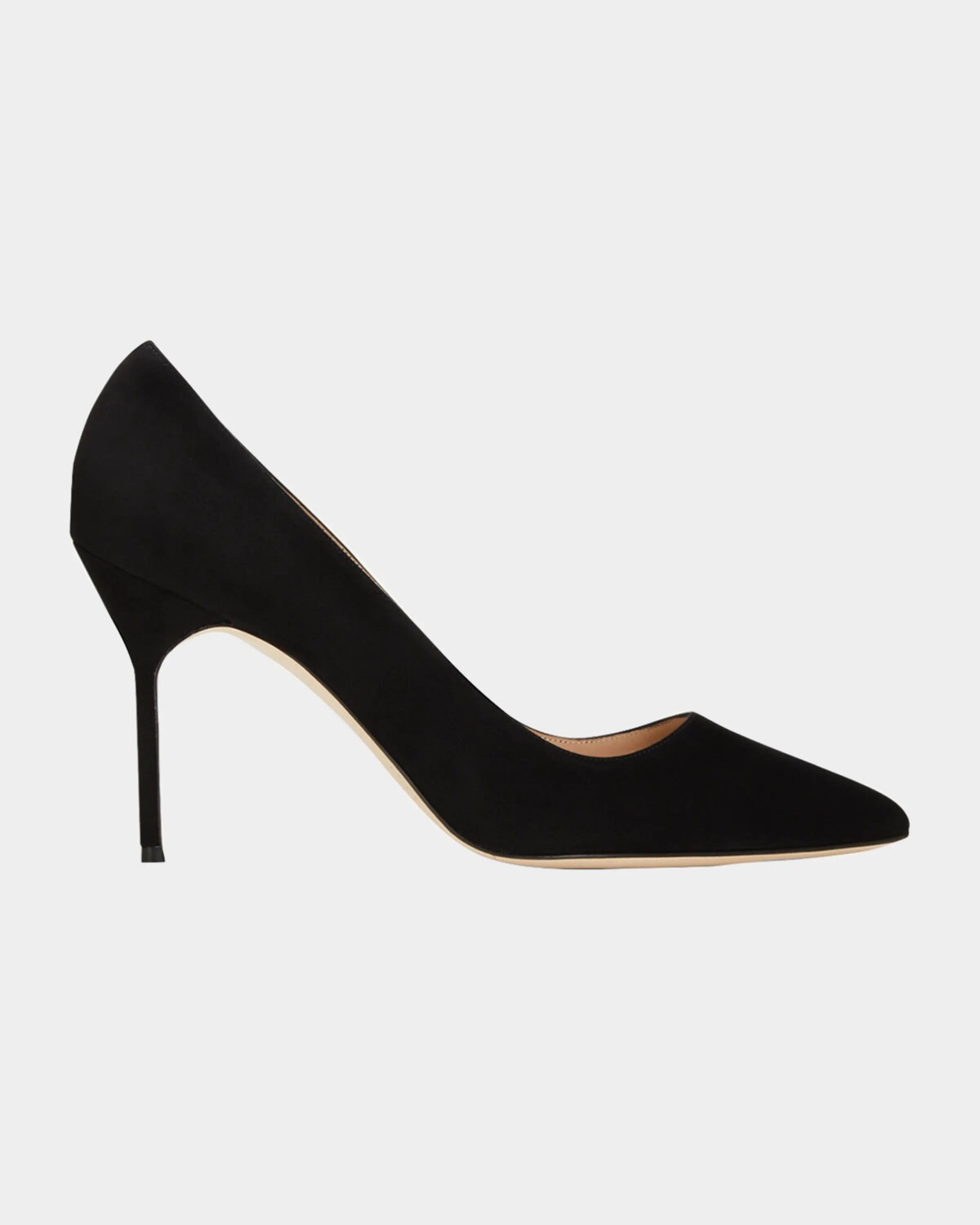 Замшевые туфли BB 90 мм Manolo Blahnik, черный