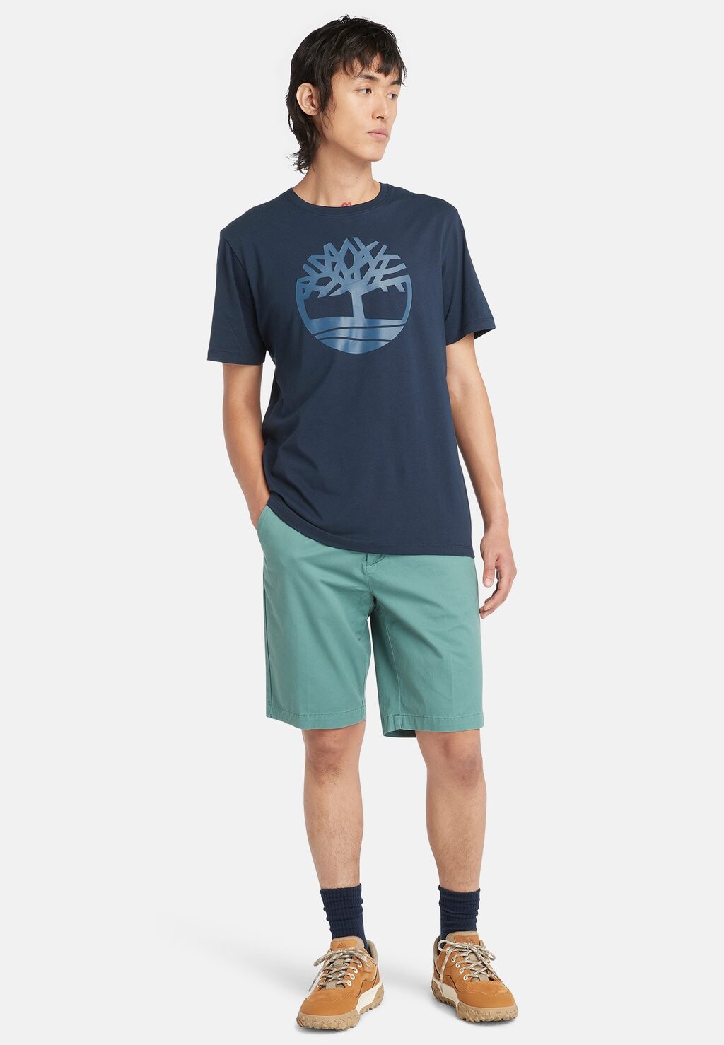 Футболка с принтом Kennebec River Tree Timberland, цвет dark sapphire dark denim — фото 2