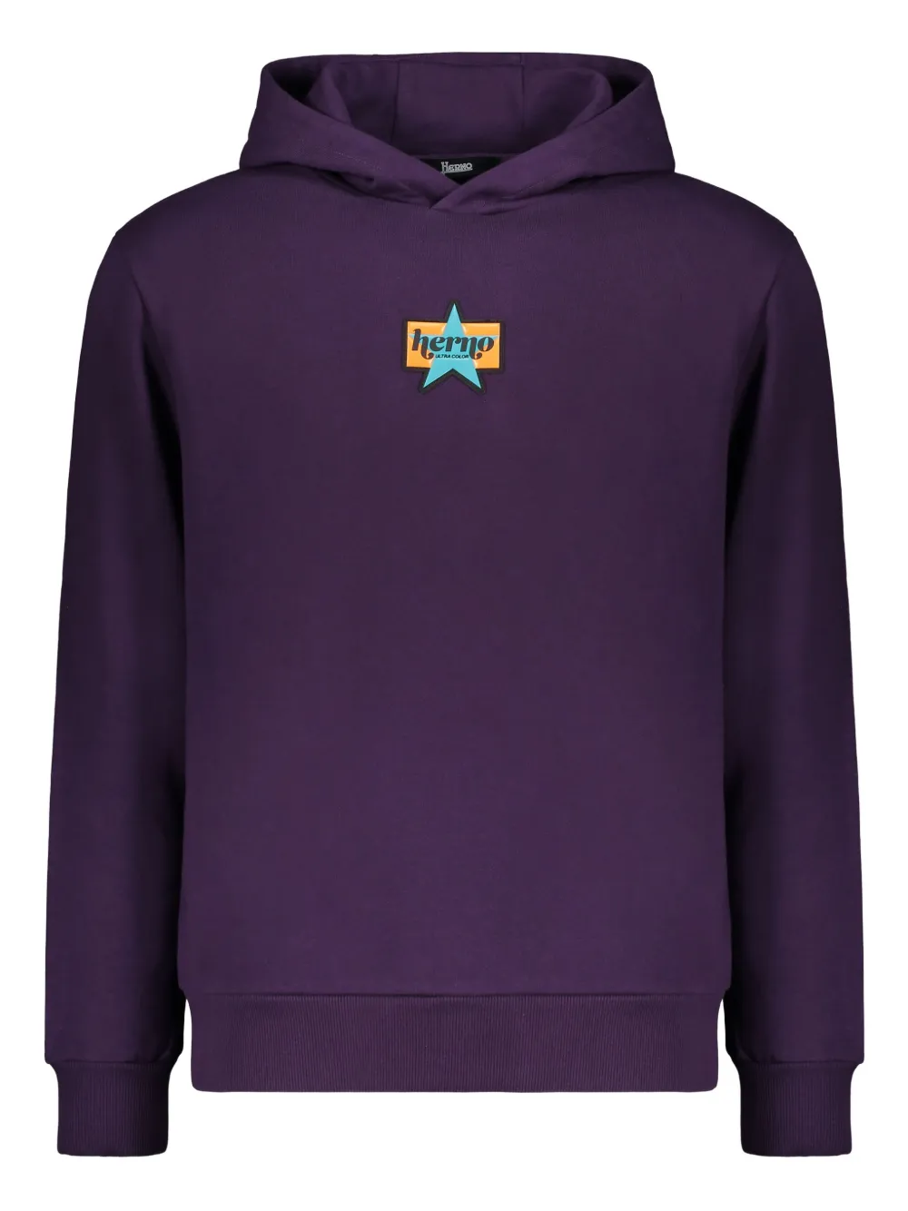 

Худи с вышивкой в виде звезд Herno, фиолетовый