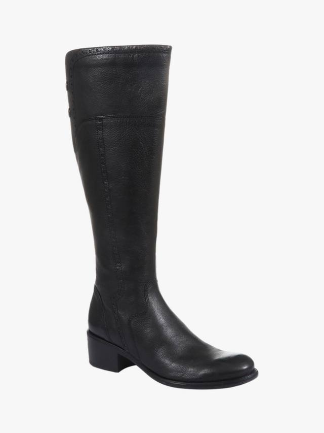 Кожаные сапоги для верховой езды rachel средней посадки до икры Jones Bootmaker, черный — фото 3