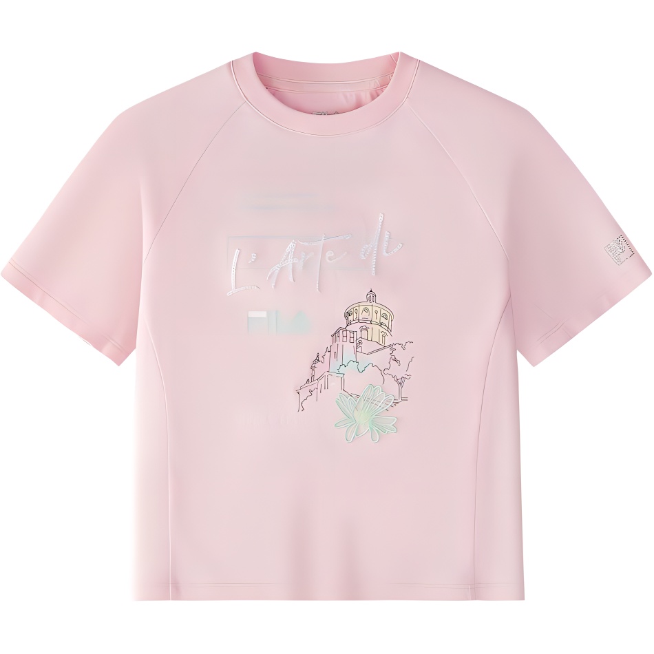 

Футболка hazy для подростков FILA KIDS, розовый