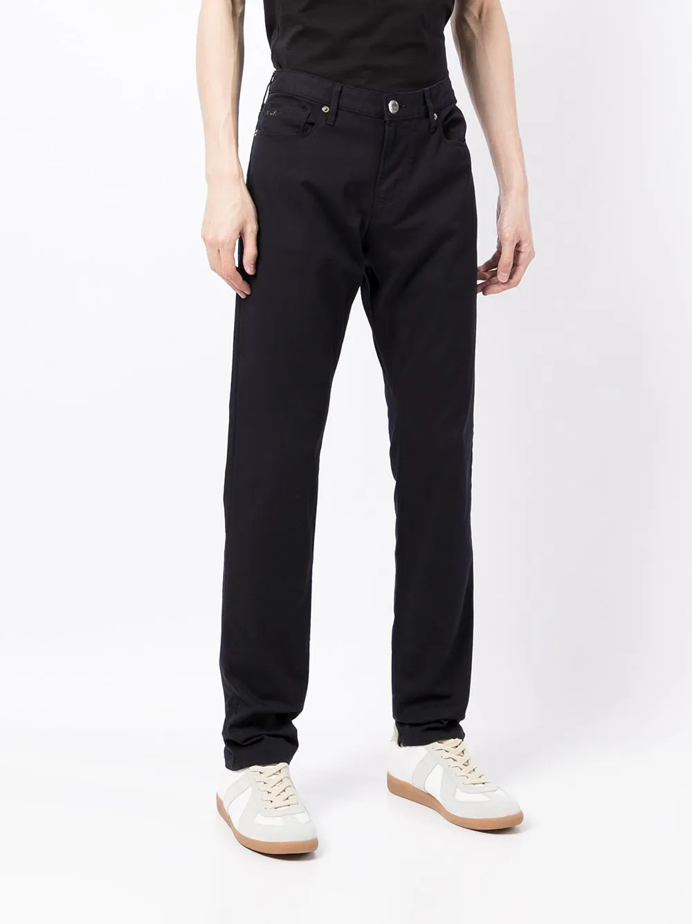 Узкие джинсы J06 EMPORIO ARMANI, черный — фото 3
