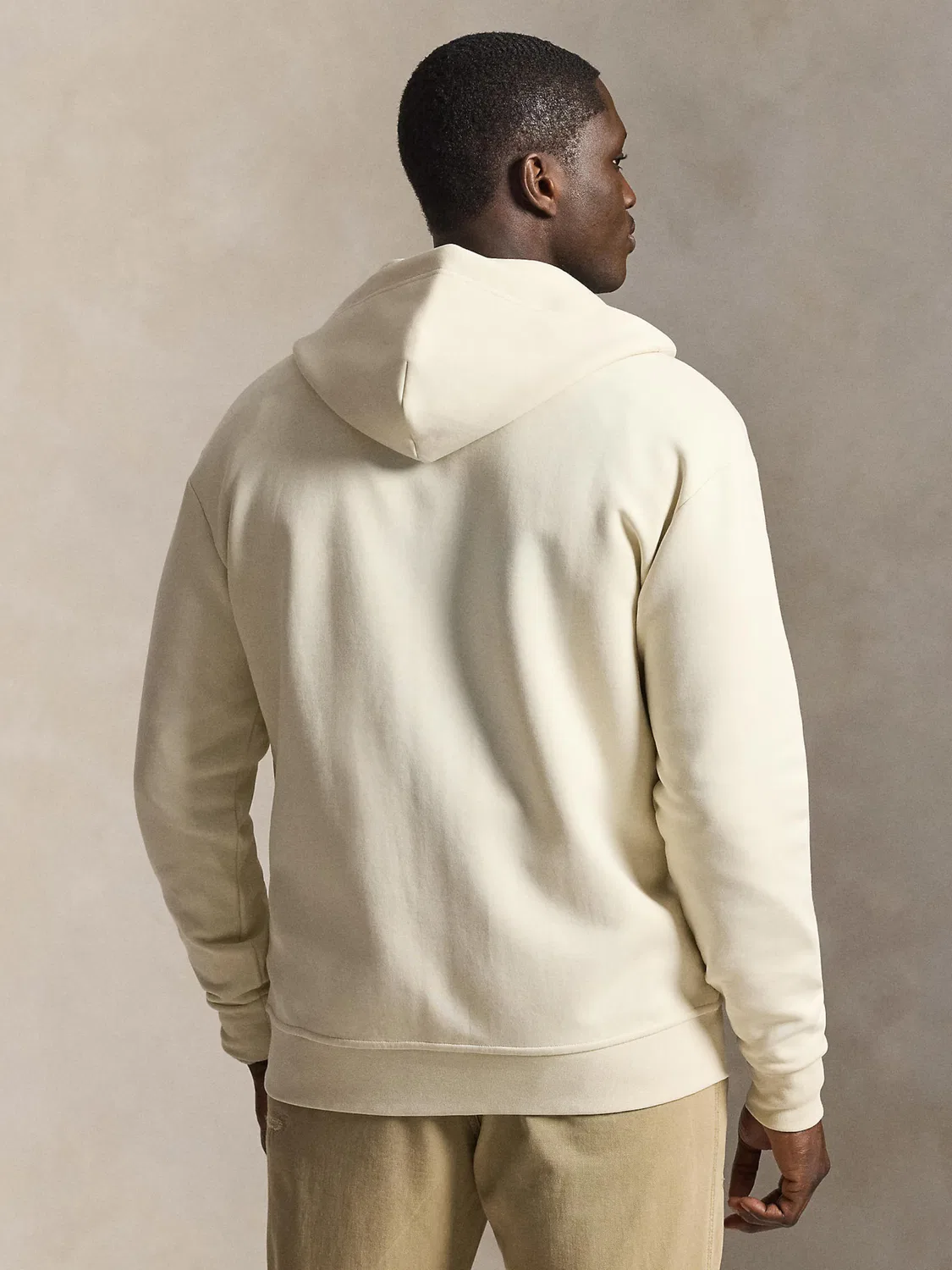 Толстовка на молнии Polo Ralph Lauren Big & Tall, Cream — фото 4