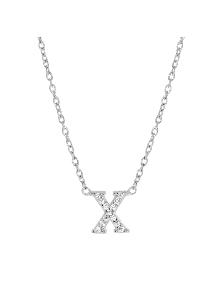 

Lucardi Серебряное ожерелье 925 пробы с буквой «X»