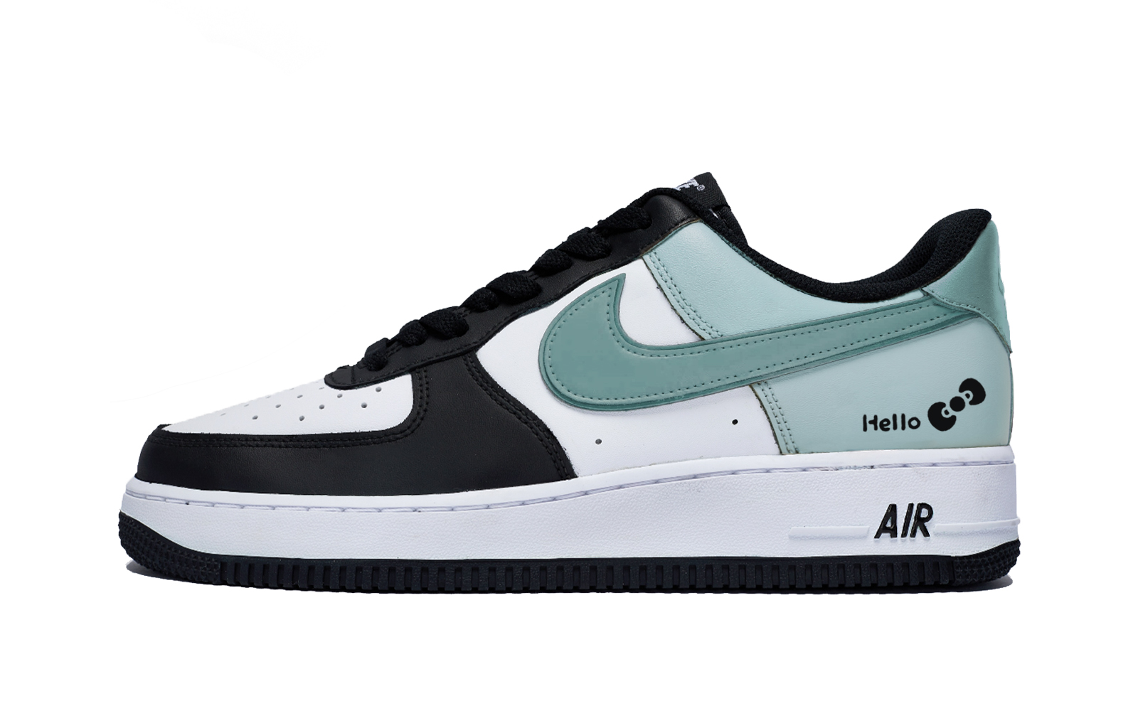 

Nike Кроссовки Air Force 1 Puppy Fragment Low Top для скейтбординга, мужские, белые, зеленые