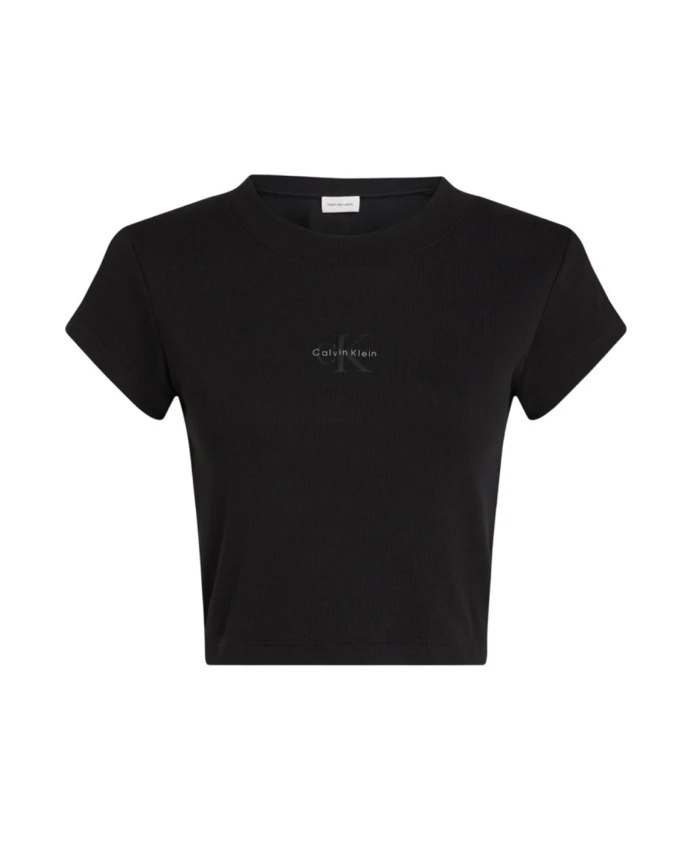 

Полосатая футболка с коротким рукавом Calvin Klein Jeans, черный