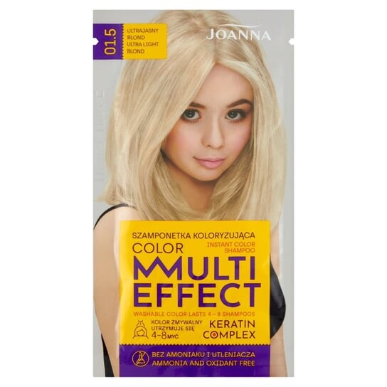 

Окрашивающий шампунь 01.5 Ultra Light Blonde, 35 г Joanna, Multi Effect Color