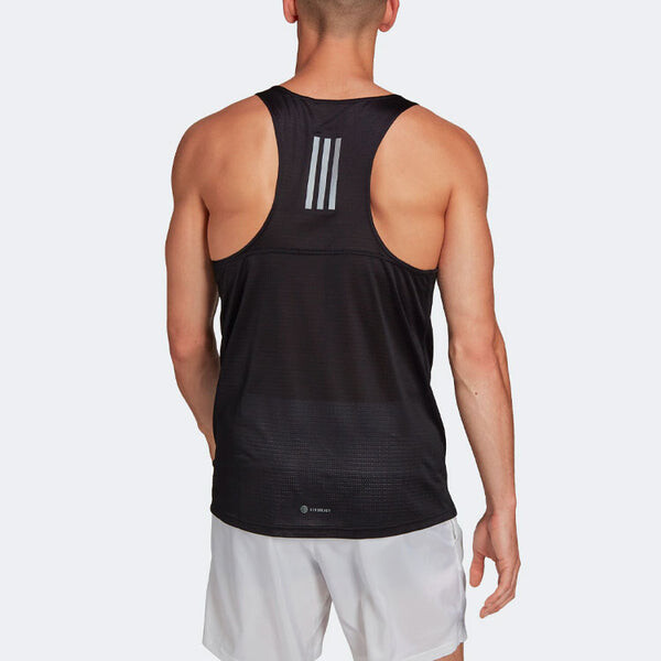 Майка Men's adidas Solid Color Alphabet Logo Running Sports Vest Black, мультиколор — фото 3