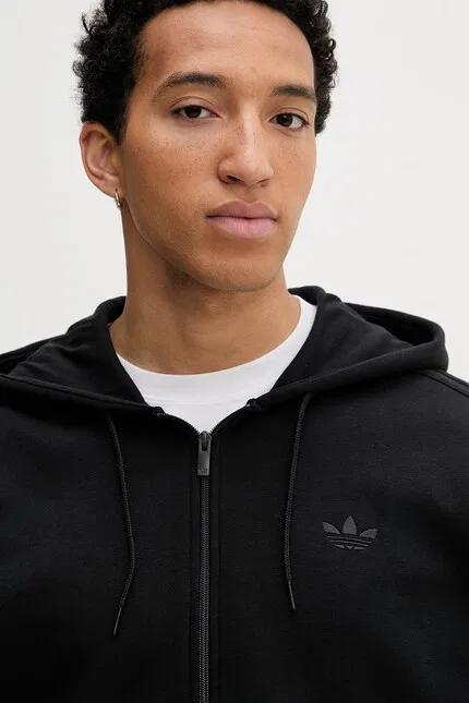Худи мужская с капюшоном Adidas Originals, черный — фото 4