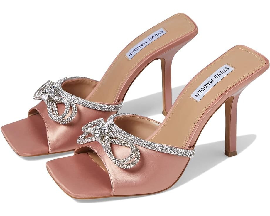 

Туфли Steve Madden Embellish Heeled Sandal, цвет Blush Satin