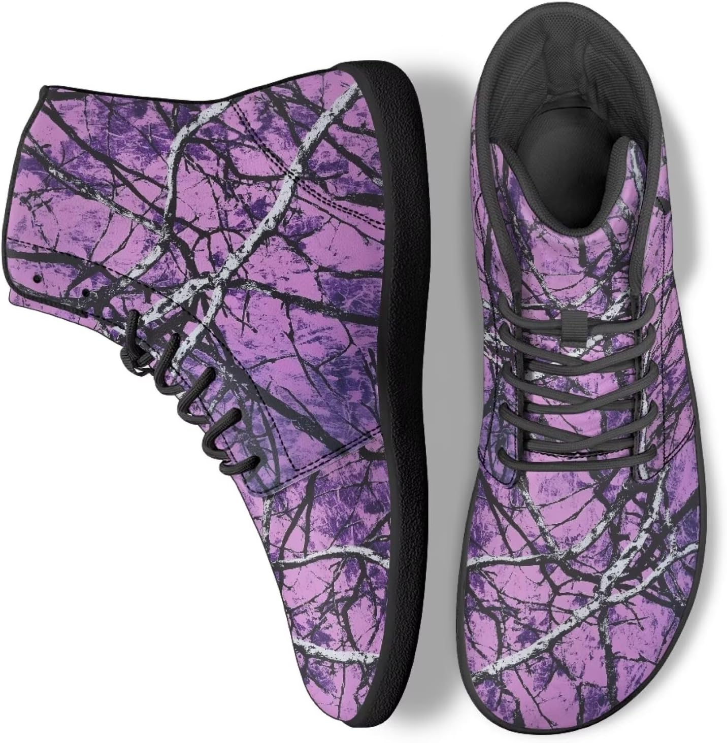 

Кроссовки на высокой подошве с камуфляжным принтом для мужчин и женщин, баскетбольные, теннисные, для бизнеса, прогулок и работы в офисе Ecaestolph, фиолетовый