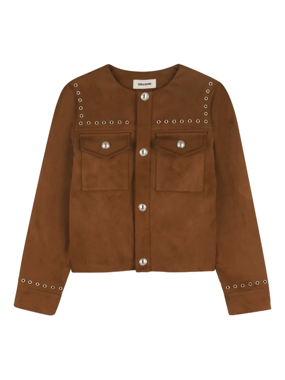 

Куртка с длинными рукавами Zadig & Voltaire Kids, коричневый